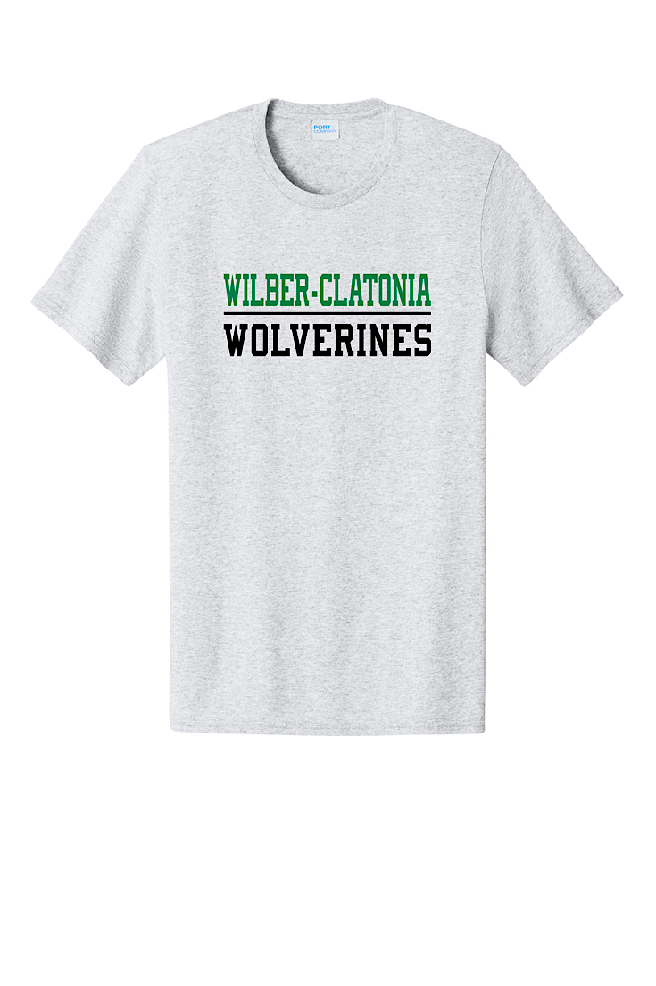 Wilber Clatonia Ash Gray Tee-Youth and Adult