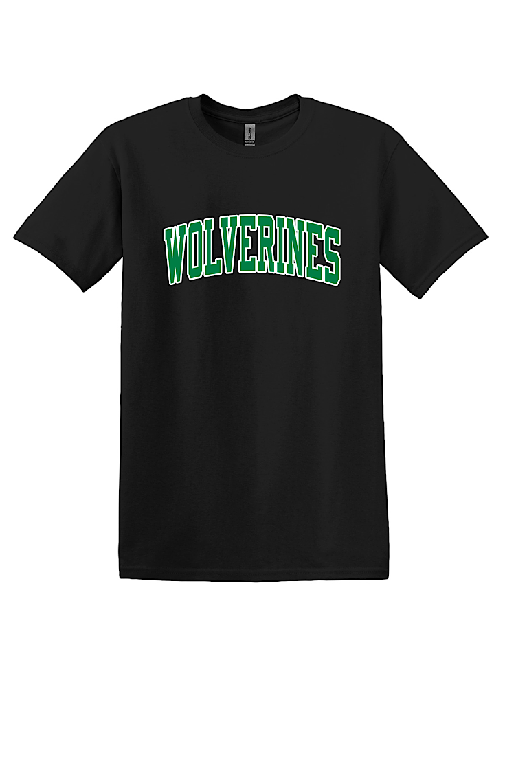 Wolverines Arch Block Tee {2 colors}-Youth and Adult