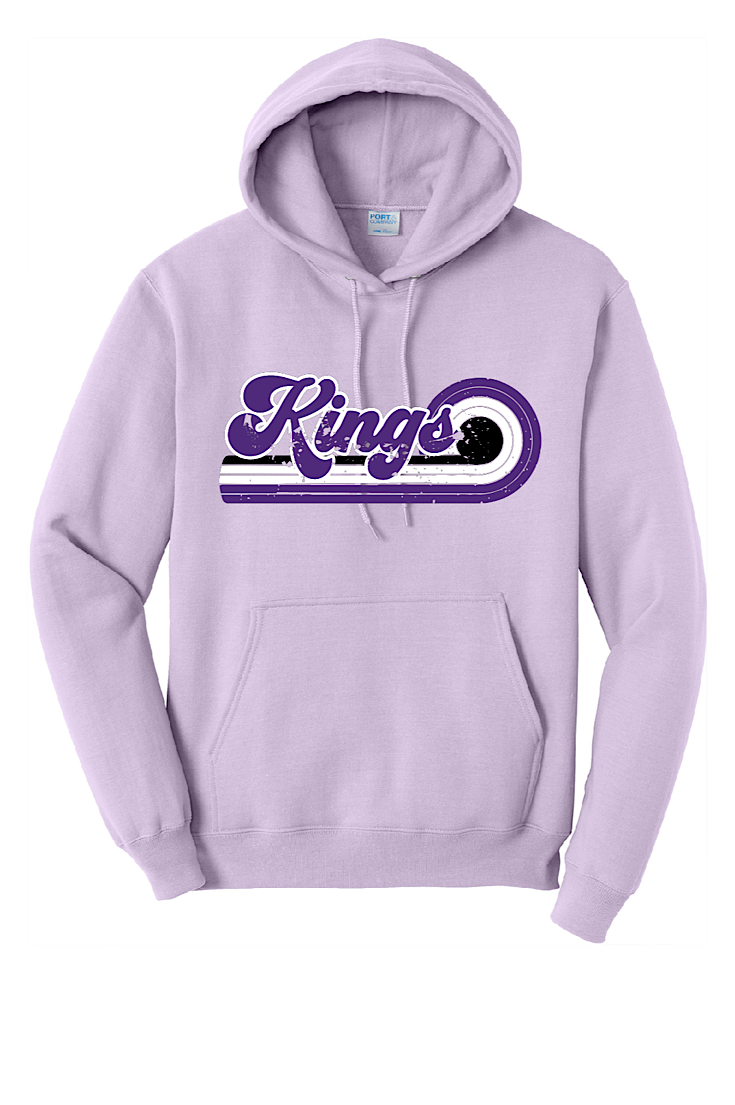 308 Kings Retro Swirl Light Purple Hoodie