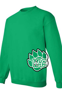 Wolverines Black Long Back Sweatshirt w/ Side Logo-Youth and Adult