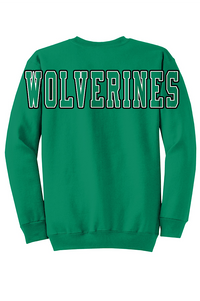 Wolverines Black Long Back Sweatshirt w/ Side Logo-Youth and Adult