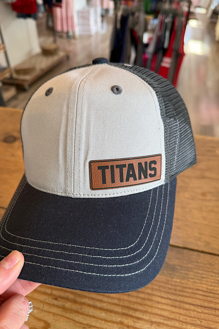 Titans Tri-color Leather Patch Hat