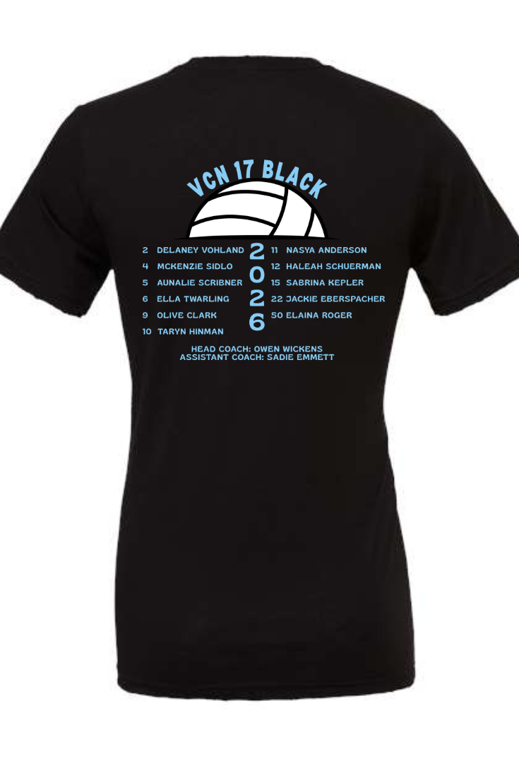 VCN 17 Black Tees-PREORDER!
