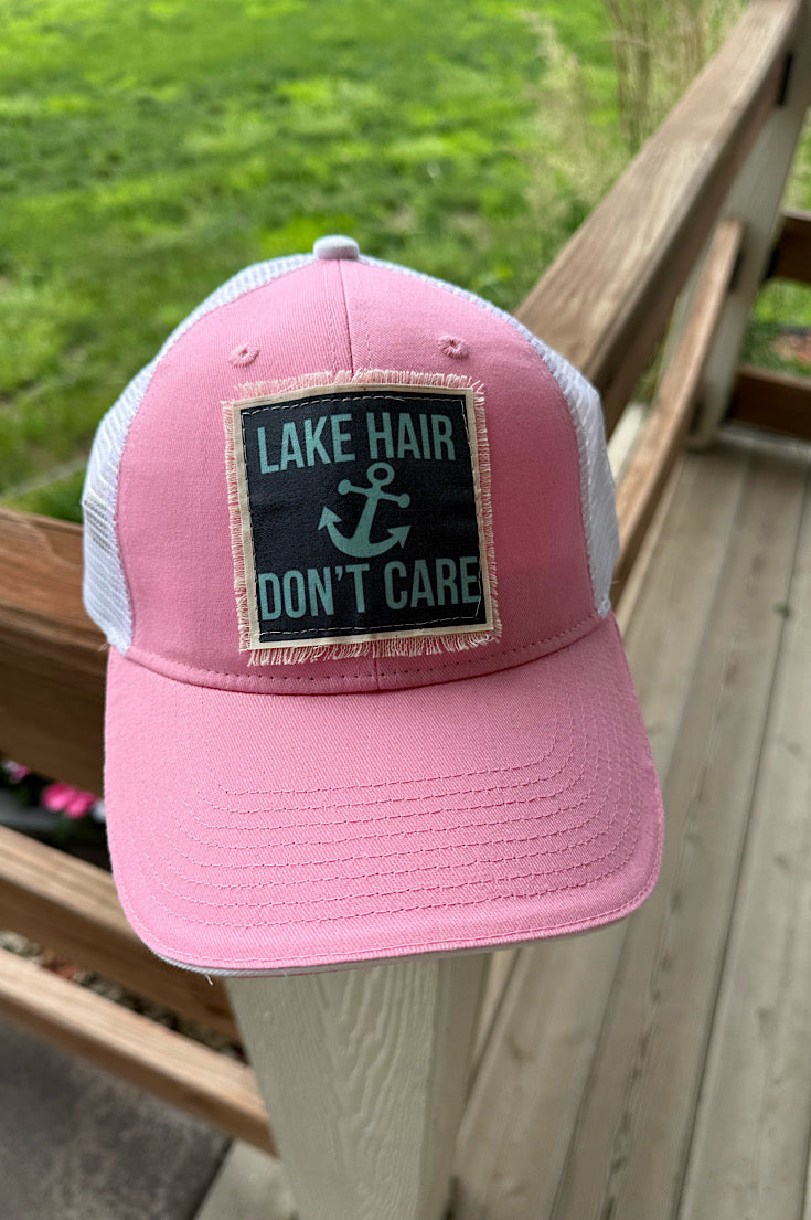 Lake Hair Pink Mesh Back Hat