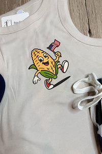 Patriotic Retro Corn Guy Tank Top