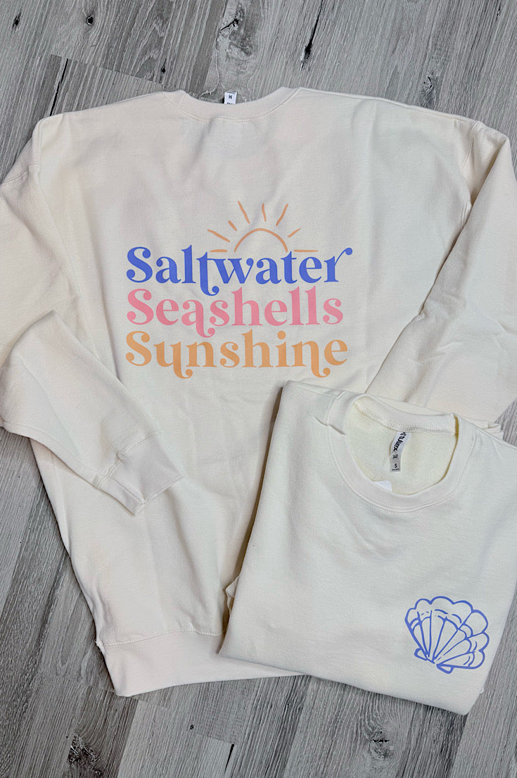 Seashell Ivory Summer Crewneck