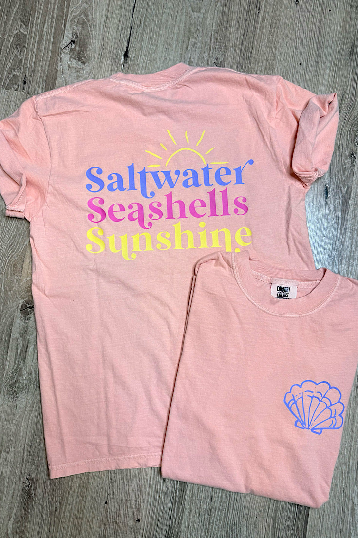 Seashell Coral Summer Tee
