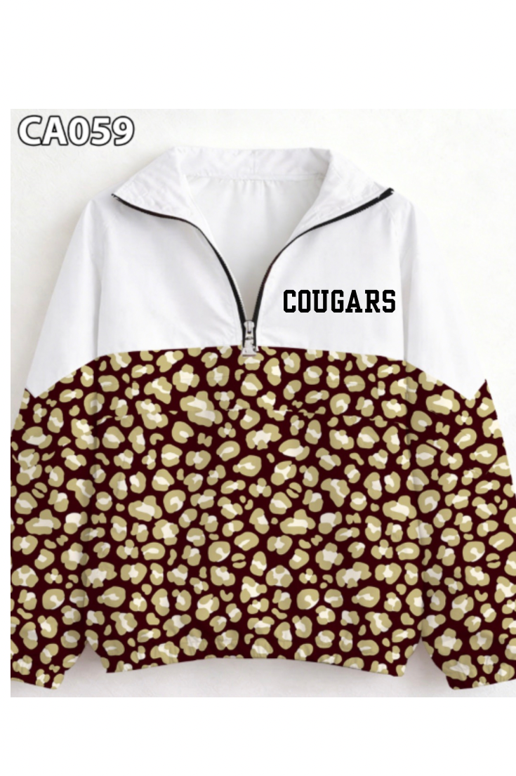 Lyons-Decatur Leopard Pattern Windbreaker-PREORDER