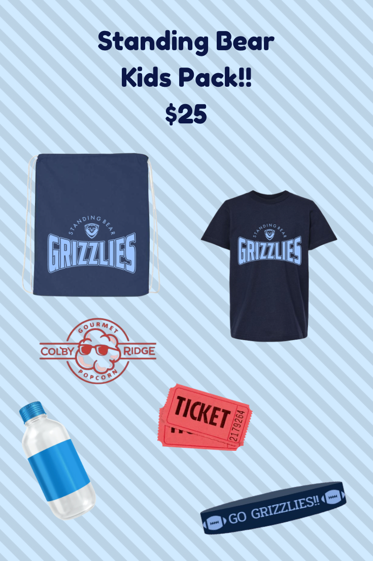 Standing Bear Grizzlies $25 Kids Pack!