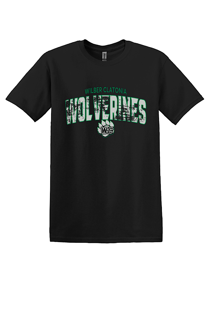 Wolverines Black Tshirt-Youth and Adult