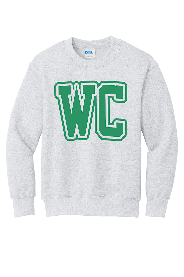 Youth Ash Gray WC Puff Sweatshirt
