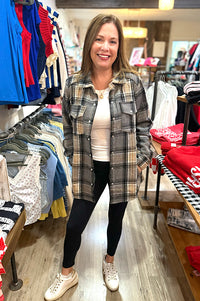 Briar Grey & Black Plaid Shacket