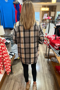 Briar Grey & Black Plaid Shacket