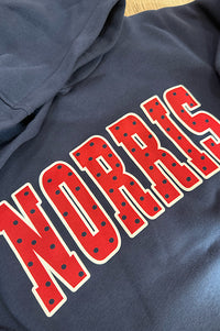 Norris Polka Dot Print Navy Hoodie