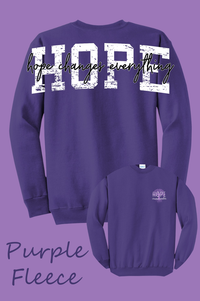 Hope Crisis Center Benefit-Long Back Sweatshirts {3 colors}