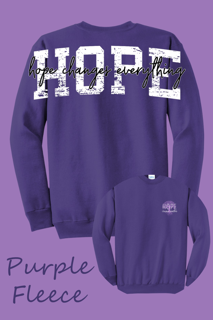 Hope Crisis Center Benefit-Long Back Sweatshirts {3 colors}