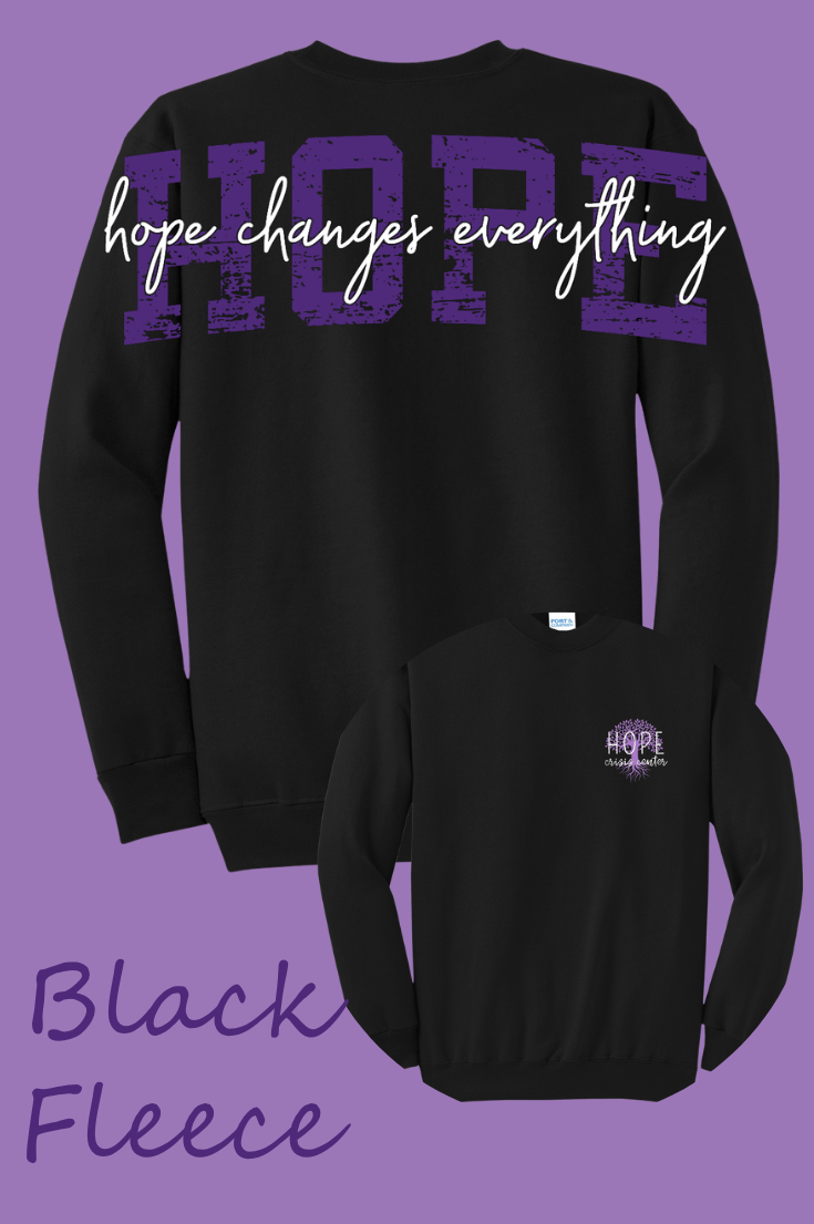 Hope Crisis Center Benefit-Long Back Sweatshirts {3 colors}