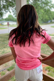 Lake Vibes Neon Pink Bella Tee