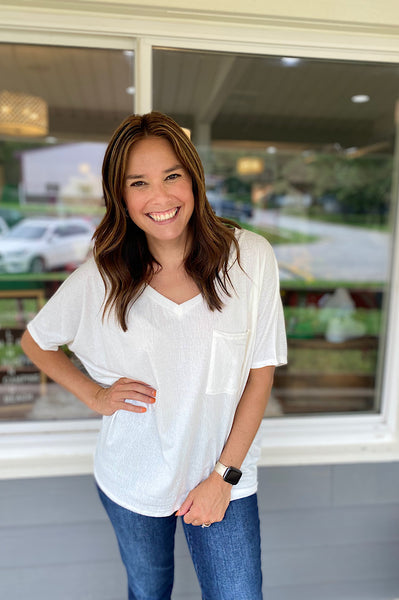 Laken Oversized White Tee