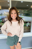 Enzo Off Shoulder Knit Top {2 colors}