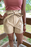 Bailee High Waist Belted Stretch Shorts {2 colors}