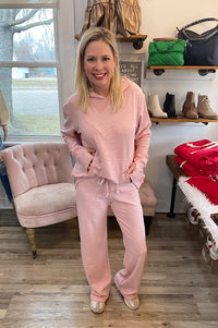 Arley Heathered Pink Ultra Soft Hoodie