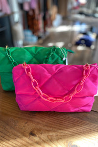 Claire Quilted Shoulder Bag {2 colors}