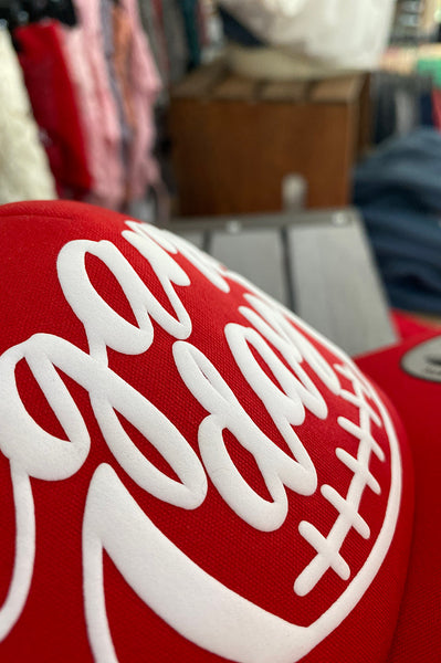 Red Gameday Puff Foam Trucker Hat