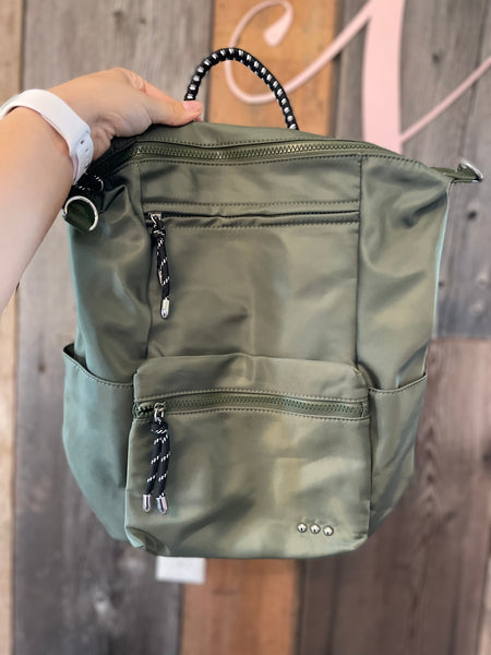 Thatcher Roped Nylon Backpack {3 Colors}