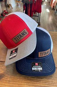 Titans Rectangle Leather Patch Hat {2 colors}