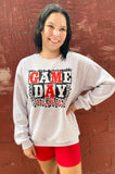 Game Day Vibes Ash Gray Sweatshirt