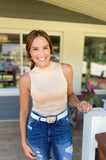 Ledger Sleeveless Mock Tank {4 colors}