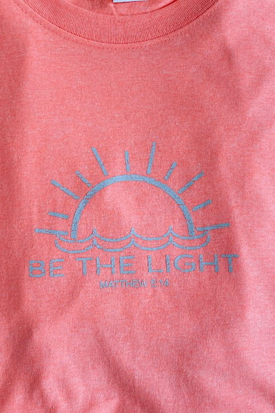 Be The Light Hot Coral Tee