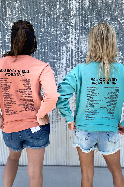 Retro World Tour Comfort Colors Sweatshirts