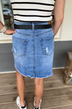 Jayden Medium Wash Denim Skirt