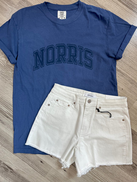 Norris Monochrome Blue on Blue Tee