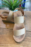 Logan Double Strap Taupe Sandal