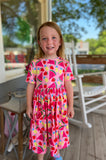 Watermelon Wonder Toddler Short Sleeve Pocket Dress