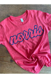 Youth Norris Heather Red Confetti Tee
