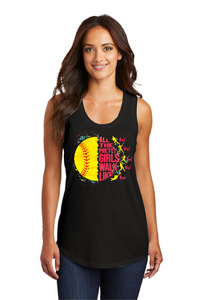 Pretty Girls Softball Tank