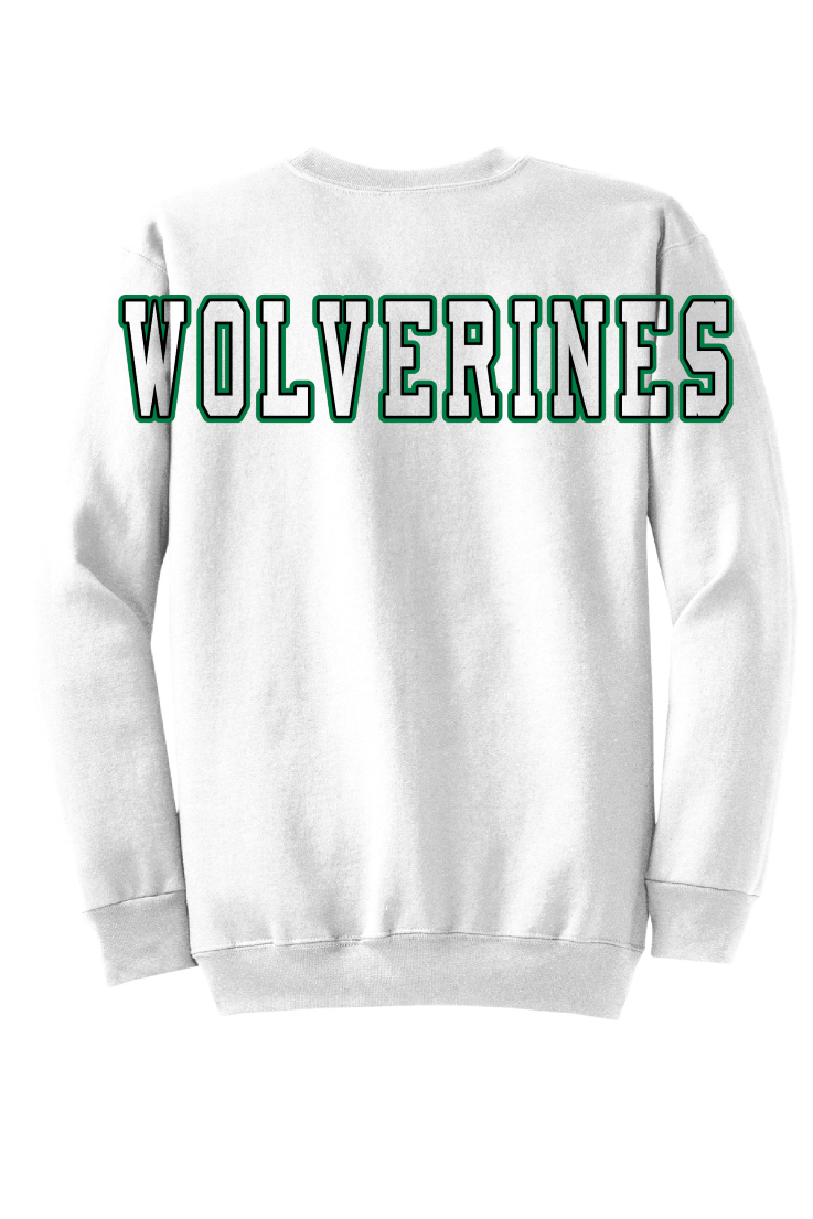 Wolverines Black Long Back Sweatshirt w/ Side Logo-Youth and Adult