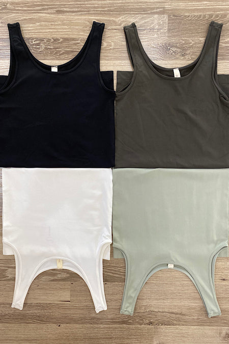 Addy Solid Double Lined Jersey Tank {3 colors}
