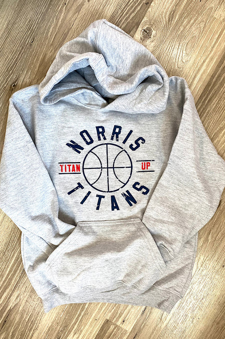 Norris Arch with Logo Inside Out Ash Gray Fleece