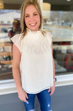 Everly Dainty Flutter Sleeve Blouse