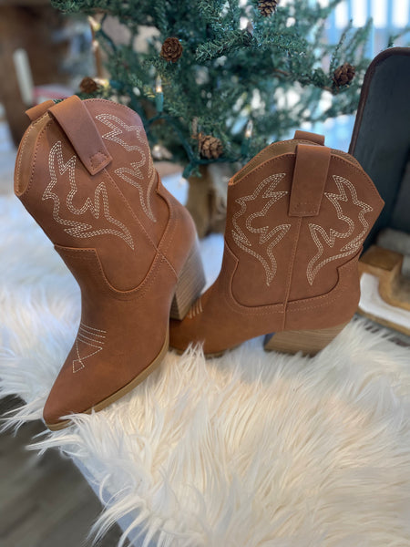 Austin Western Brown Bootie