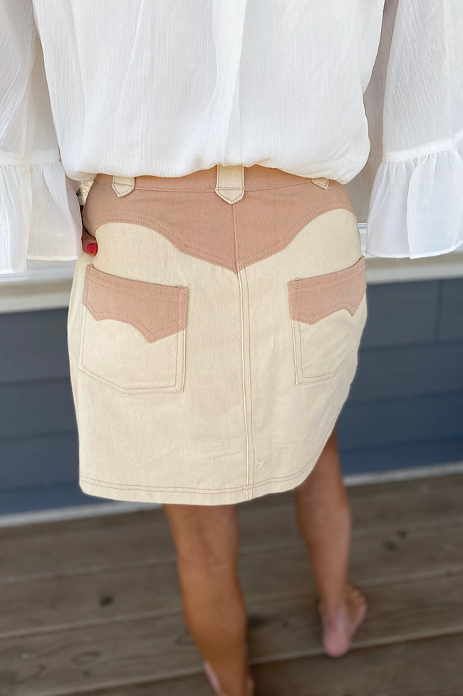 Southern Zip Up Mini Skirt