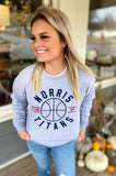 Norris Titans Retro Basketball Fleece Crewneck