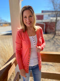 Kaiden Ribbed Button Tank