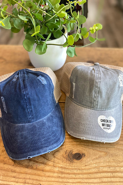 Ponyflo Ponytail Mesh Back Ballcap {2 colors}
