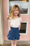 Serena Toddler Girls Denim Skirt